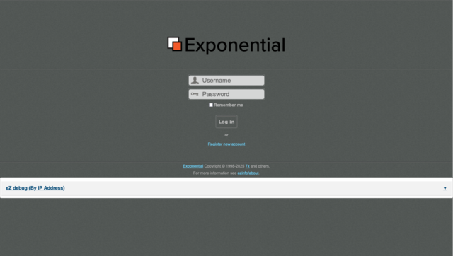 Exponential Project - Admin Login